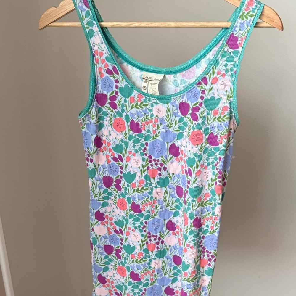 Matilda Jane Floral Tank Top in Teal, Pink, Purple and Green